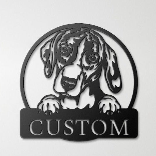 Custom English Pointer Sign