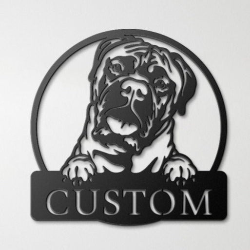 Custom Bullmastiff Sign