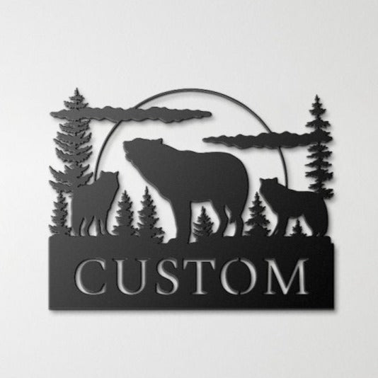 Custom Wolf Metal Wall Art