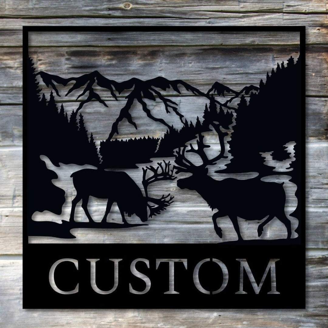 Custom Moose Metal Wall Art