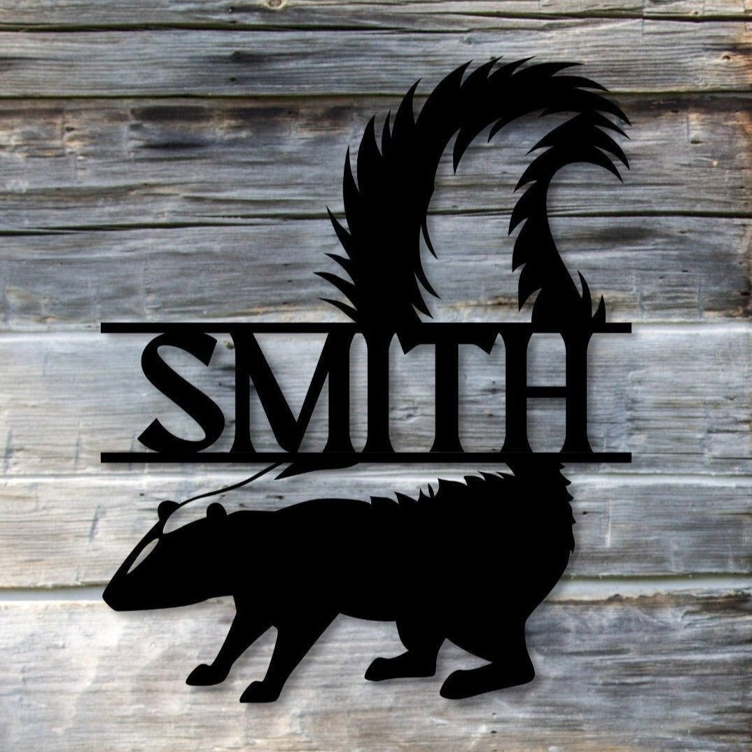 Custom Skunk Metal Wall Art