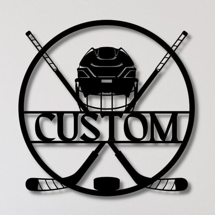 Custom Hockey Metal Wall Art