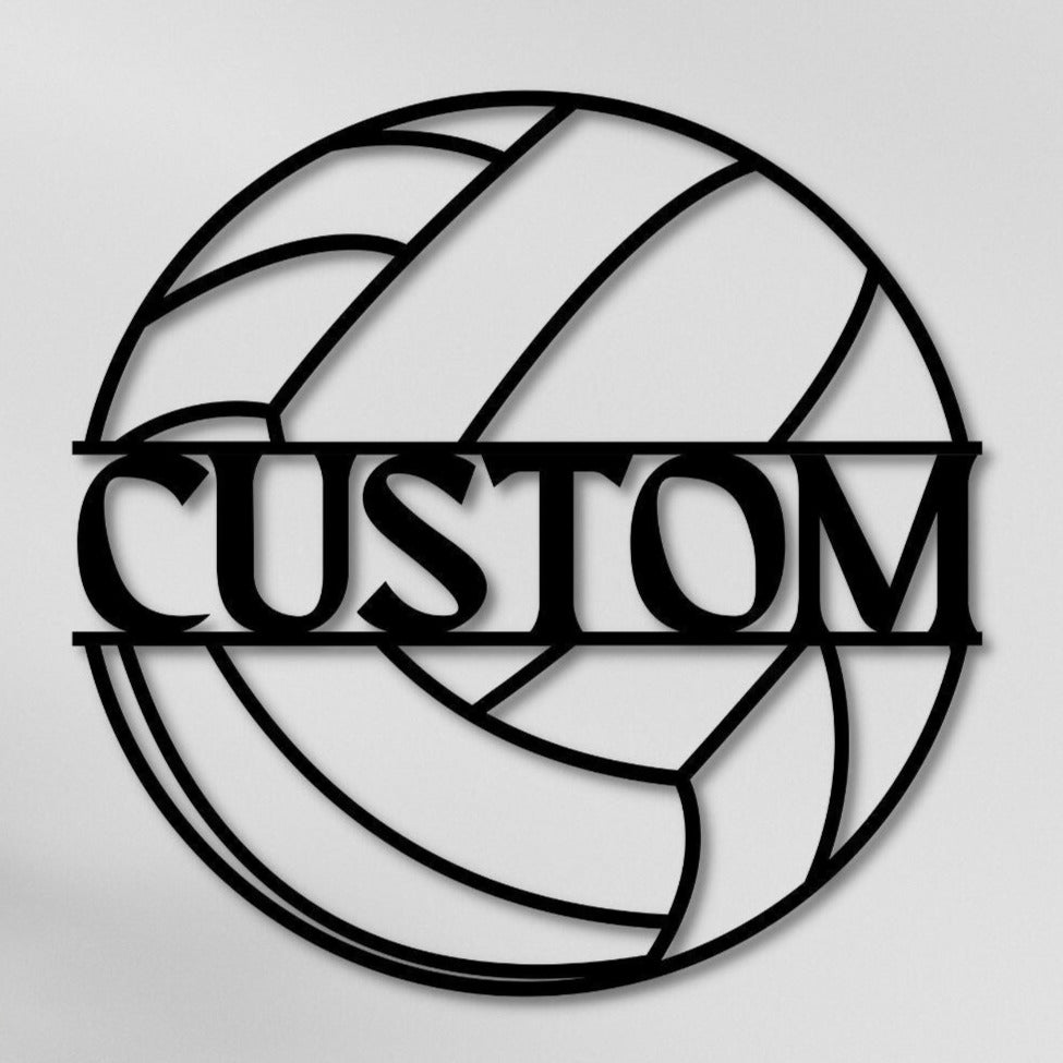 Custom Volleyball Metal Wall Art