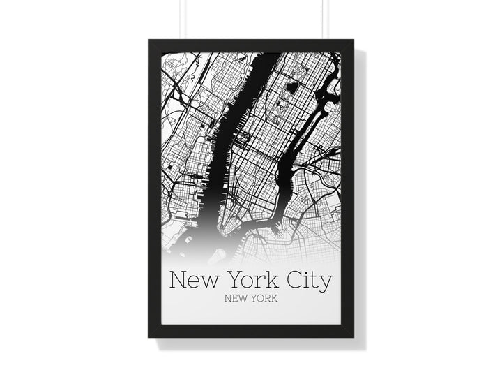 New York City Map Print - New York City Poster Wall Art