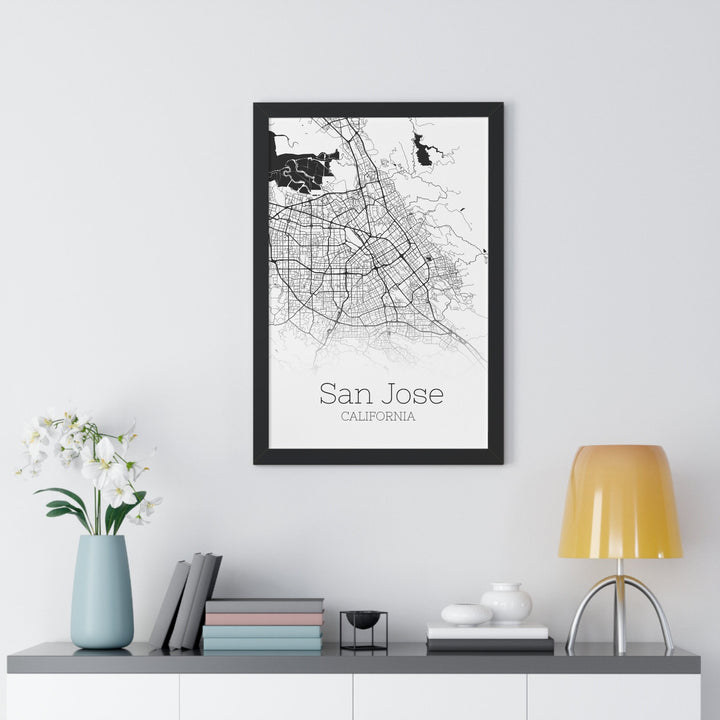 San Jose Map Print - San Jose California Poster Wall Art