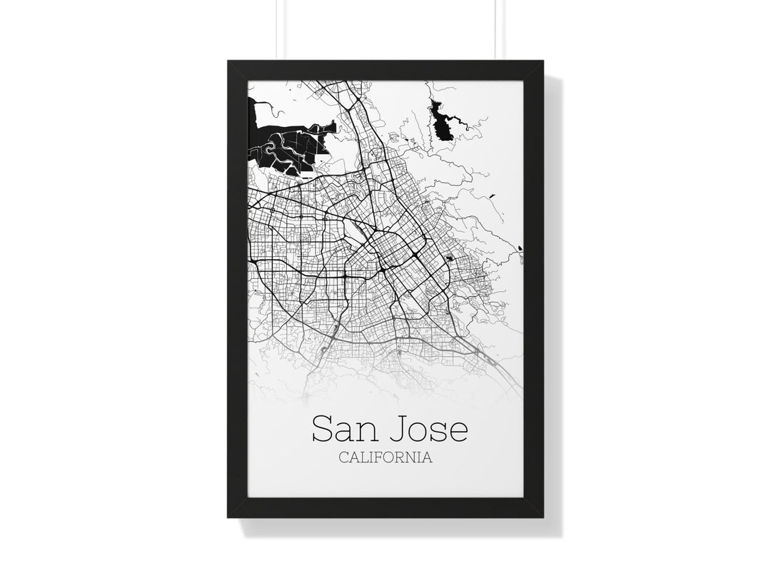 San Jose Map Print - San Jose California Poster Wall Art