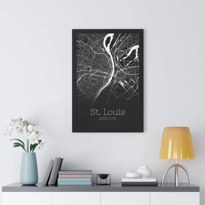 St Louis Map Print - St Louis Missouri Poster Wall Art