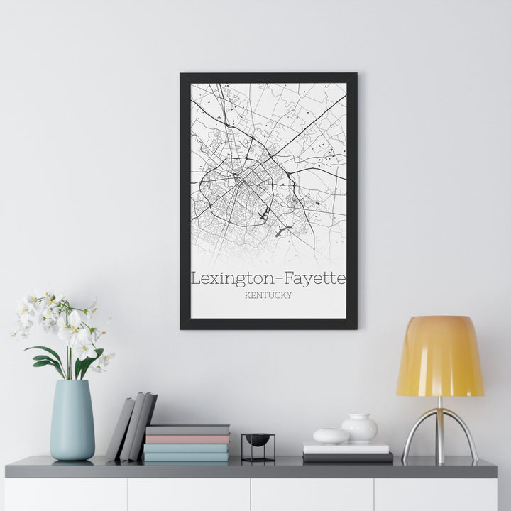 Lexington Map Print - Lexington Kentucky Poster Wall Art