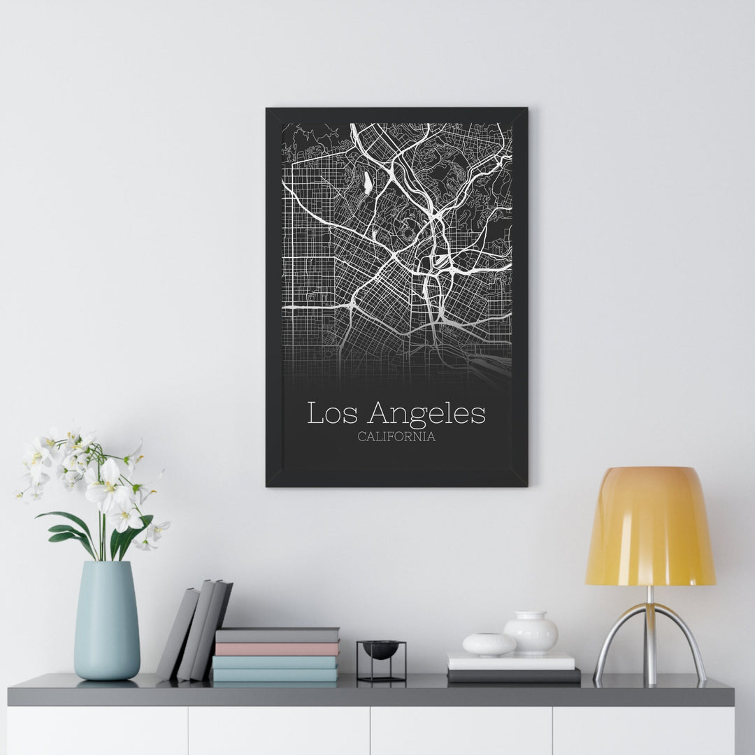 Los Angeles Map Print - Los Angeles California Poster Wall Art