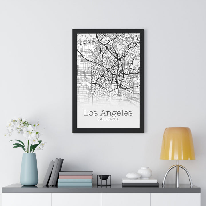 Los Angeles Map Print - Los Angeles California Poster Wall Art