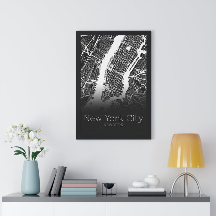 New York City Map Print - New York City Poster Wall Art