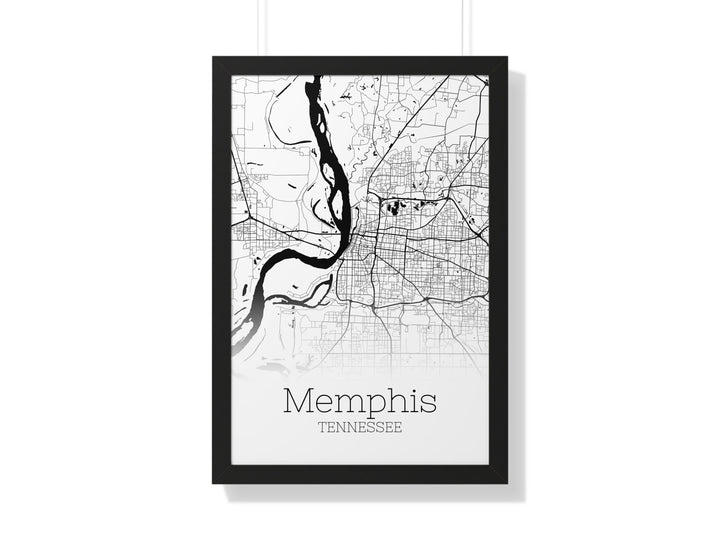 Memphis Map Print - Memphis Tennessee Poster Wall Art