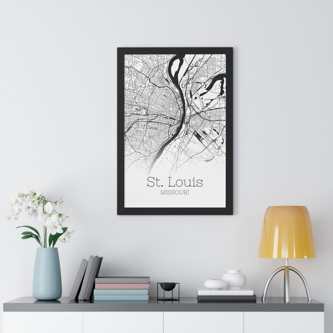 St Louis Map Print - St Louis Missouri Poster Wall Art