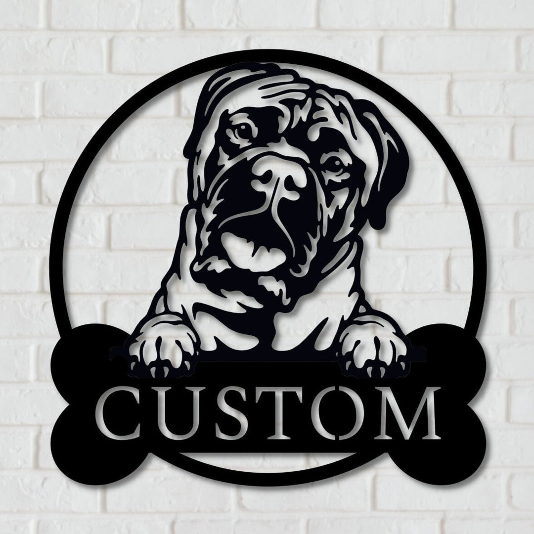 Custom Bullmastiff Wall Art