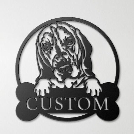 Custom Bloodhound Wall Art