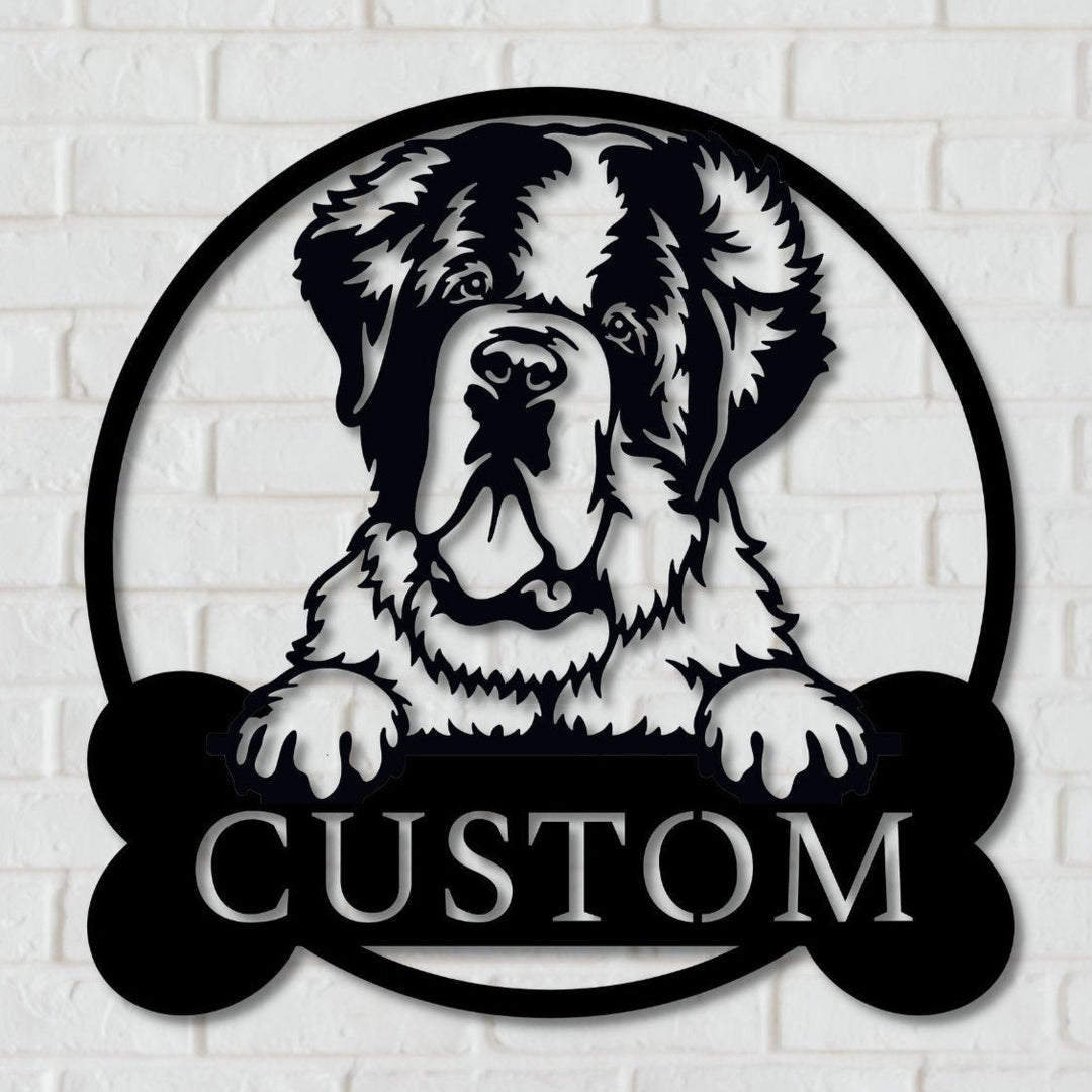 Custom Saint Bernard Wall Art