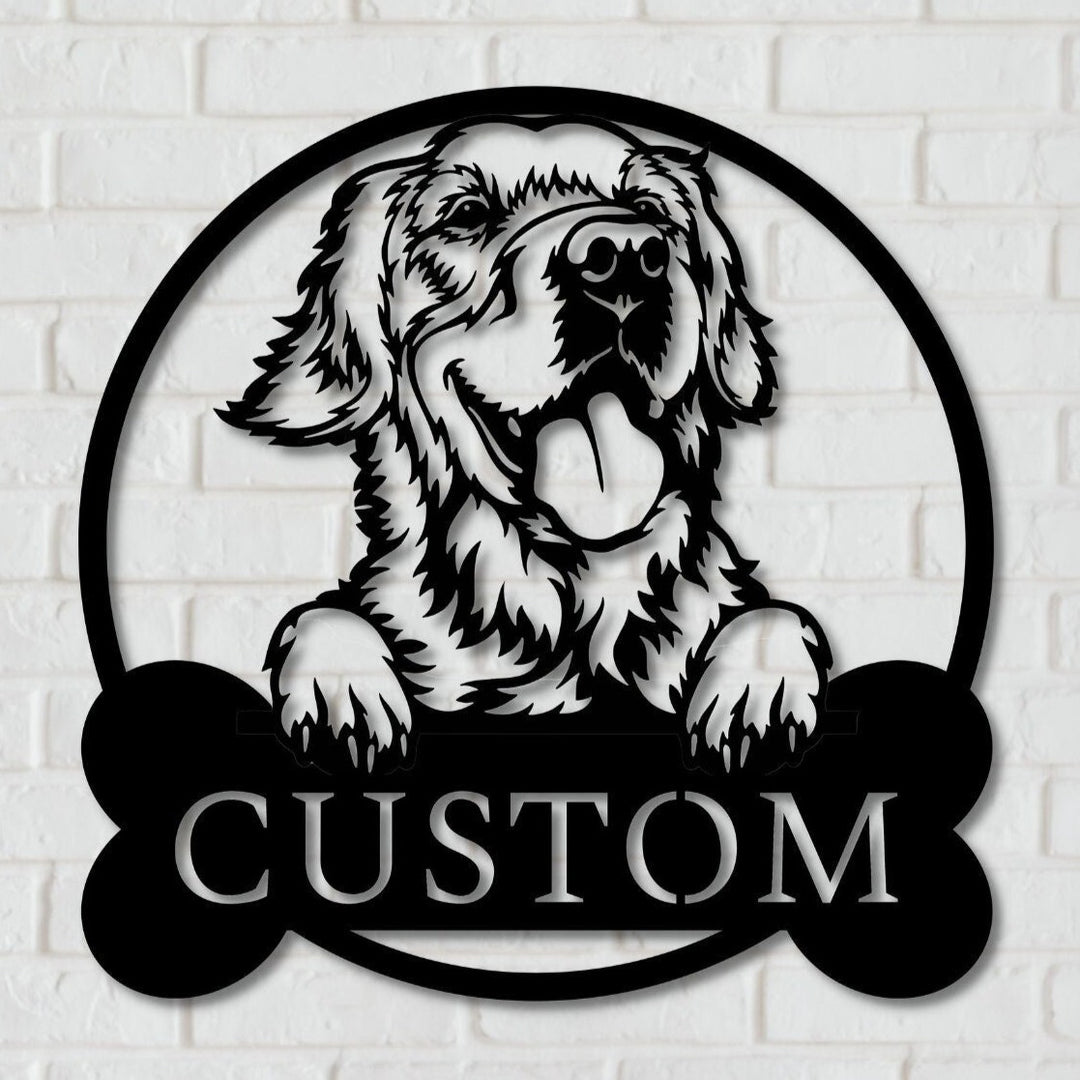 Custom Golden Retriever Wall Art